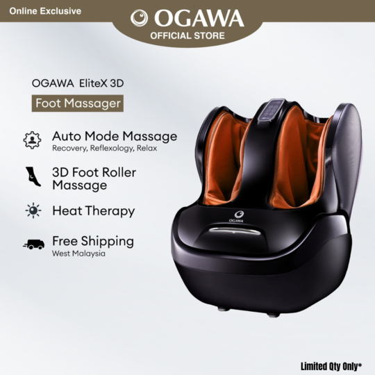 [Apply Code: 2GT20] OGAWA EliteX 3D Foot Reflexology/Foot Massager* (ORANGE)